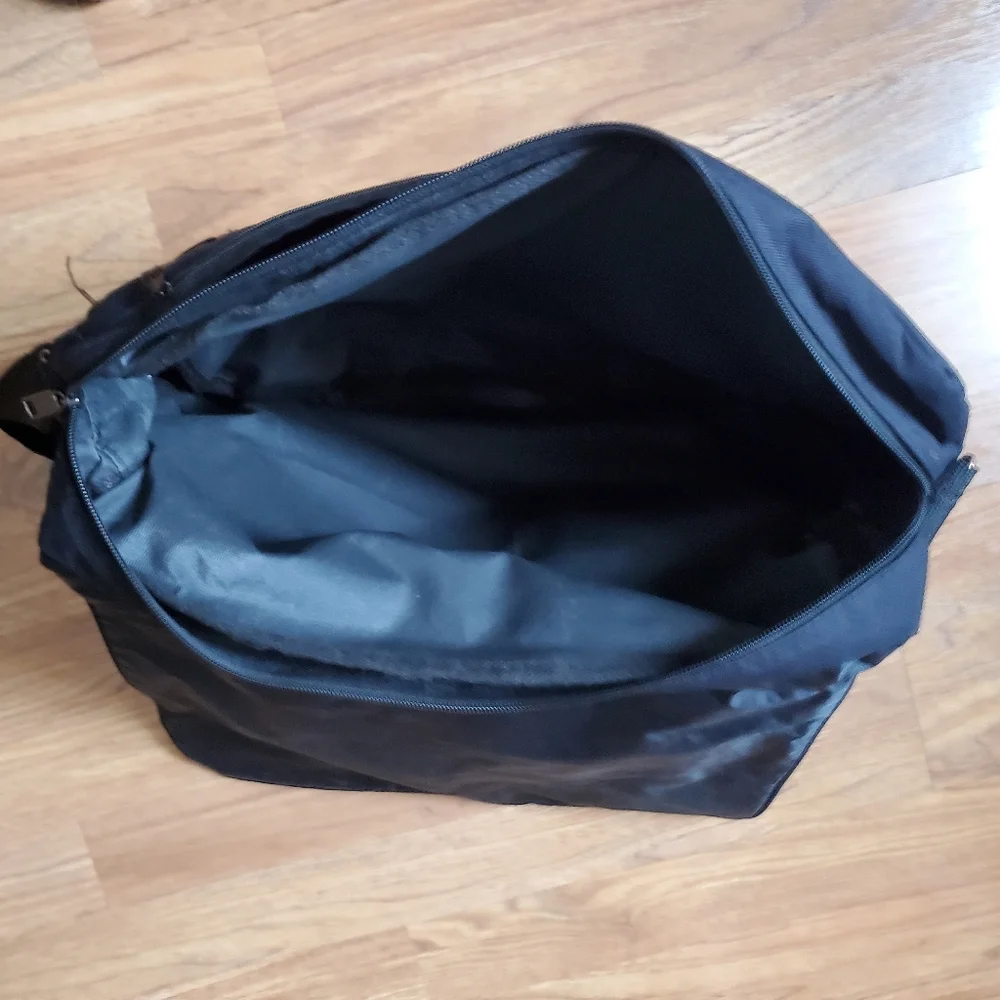 laptop bag, black nylon